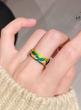 周古法生大福某书同款沙金微镶