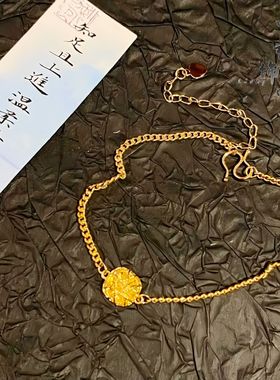 古法凤祥爆款高保色沙金爆闪花丝