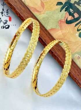 古法镀金久不掉色金店同款沙金