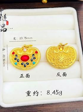 直播爆款古法沙金凤华玲珑花丝