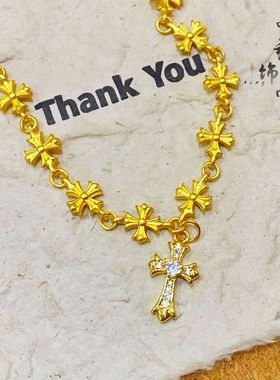 久不掉色金店同款爆款古法沙金