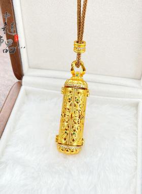 【金店同款】古法沙金镶钻开门见