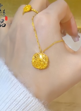 精品久不掉色渡金小红书新款古法