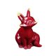 Cinnabar fox tea pet ornaments carved handle purple gold living room crafts decoration home town house desktop to attract wealth