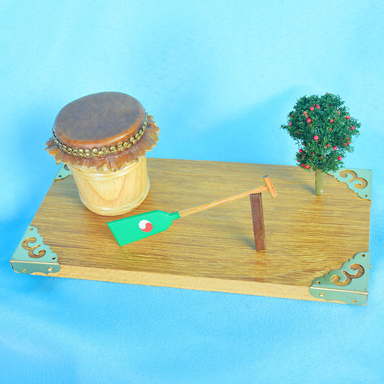 Authentic yellow cowhide drum big drum chun wood white stubble drum gong drum Taoist solid wood musical instrument drum small drum hall drum rhythm drum