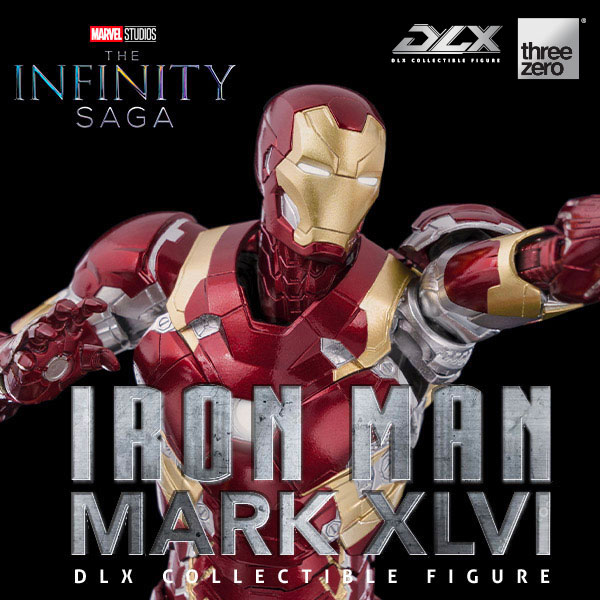 预定 Threezero Marvel 3A DLX钢铁侠 Mark 46 MK46成品手办-图0