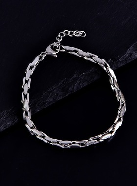 潮流棱镜手链男潮高级感手串痞帅时尚小众设计百搭欧美气质配饰品