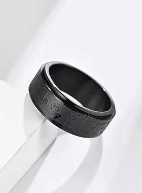 祈祷之手转动戒指简约