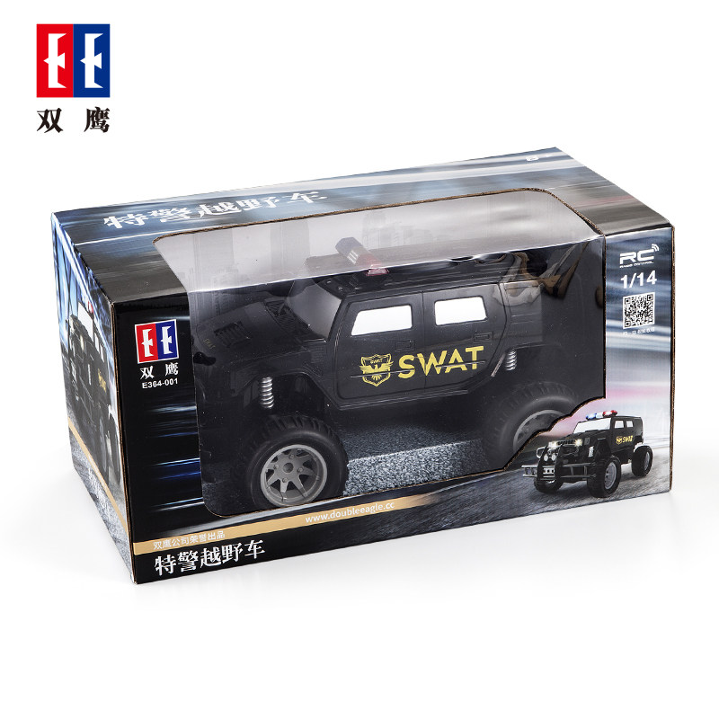 双鹰仿真遥控特警吉普电动玩具车 doublee电动/遥控车