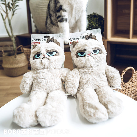 grumpy cat dog toy