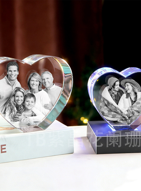 阑珊忆水晶发光生日礼物赠送老外