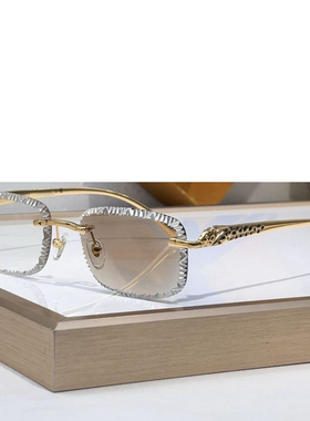 方形无框遮阳墨镜男女款时尚素颜