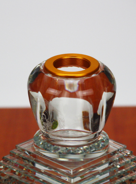 水晶水晶复古佛堂装藏菩提塔