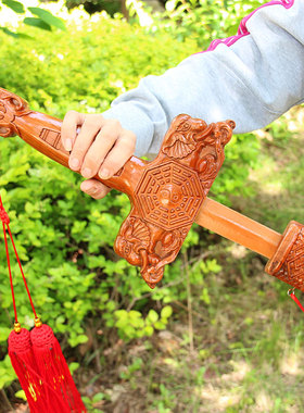 肥城桃木剑挂件客厅摆件