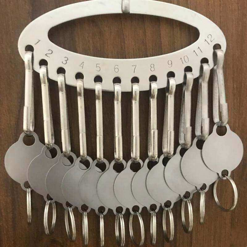 钥匙分类神器中介房东仓库酒店厂房出租房钥匙管理盘扣钥匙串大型