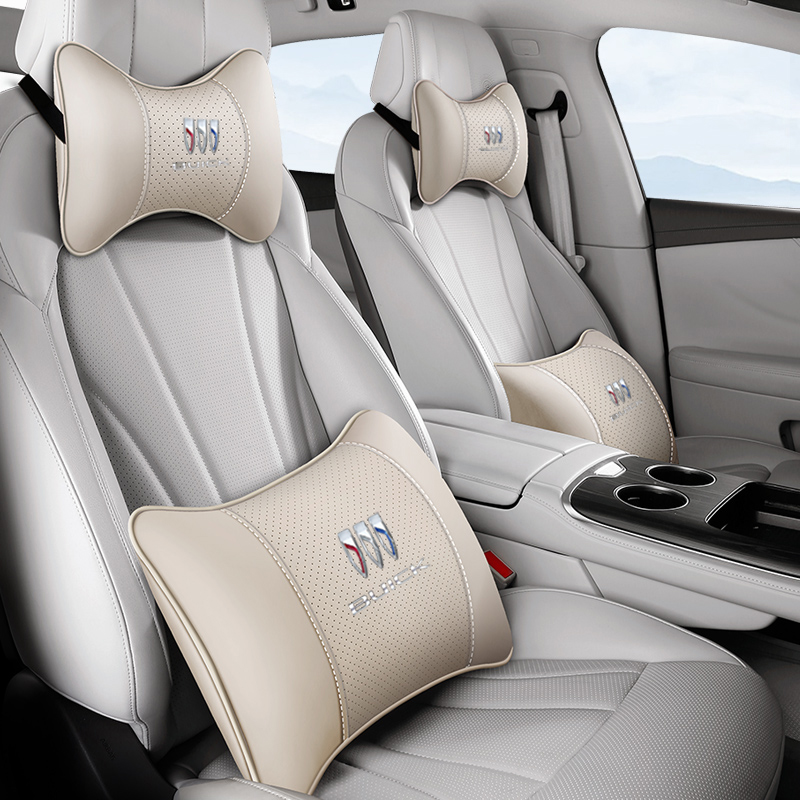 新别克英朗GT君威君越凯越昂科拉昂科威汽车头枕腰靠抱枕四件套装 - 图1