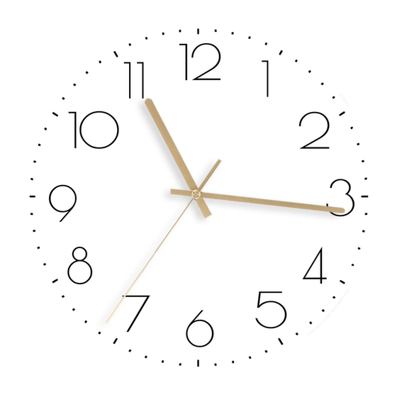 Hanyi ink simple wall-mounted quartz clock and watch