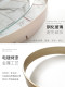 Clock, wall clock, metal, round, light luxury, modern and simple