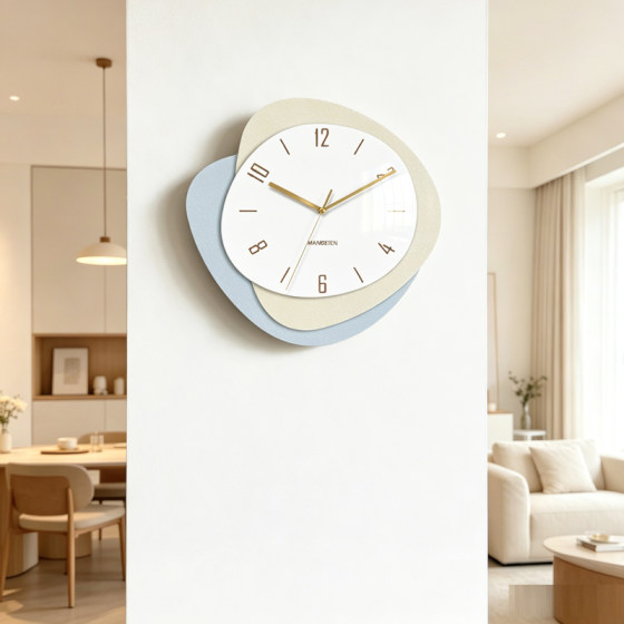Hanyi ink simple wall-mounted quartz clock and watch