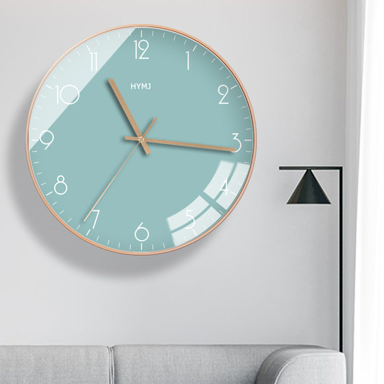 Clock silent wall clock wall watch living room light luxury fashion