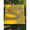 Tagi.Gold coin pearl necklace/ring/earrings
