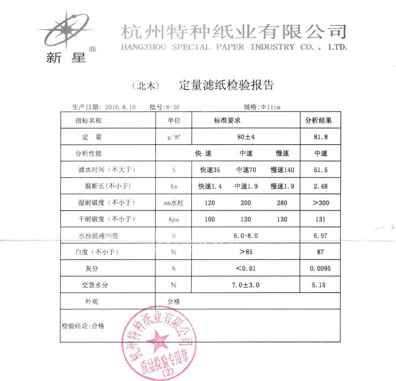 定量滤纸7/9/11/12.5/15/18cm快速慢速中速实验化学分析定性北木 - 图2