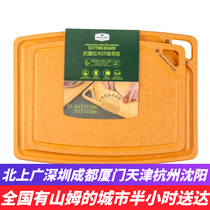 Sam Antibacterial Pine Wood Fiber Cutting Board 2 Pieces Of Kitchen Cut Vegetable Thickened Chopping Block Case Plate Mildew Home