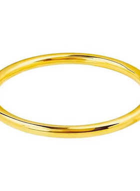 金店同款越南沙金仿黄金素圈金手镯手环镀金首饰结婚假三金