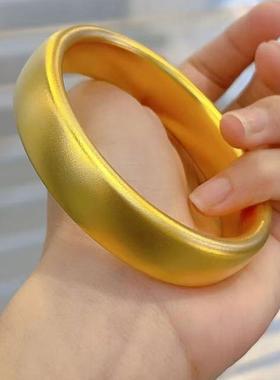 金店同款沙金轮胎闭口手镯