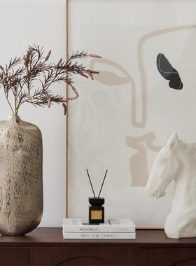 雅典白马头现代轻奢玄关装饰摆件