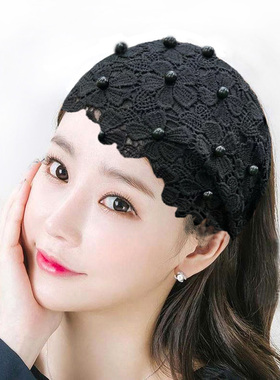 发带蕾丝甜美遮白发碎发头套宽边