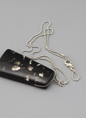 Y复古vintage树脂中古项链毛衣链孤品