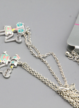 K友谊项链best friend趣味机器人项链套装孤品