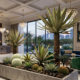 Simulated agave tropical green plants for landscaping fake plants