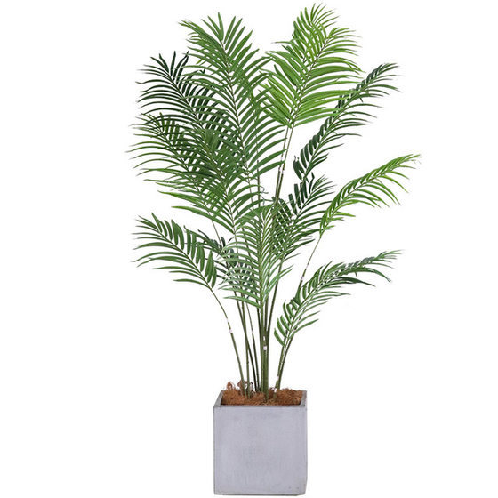 Simulated sunflower and bamboo green plants potted plants for landscaping