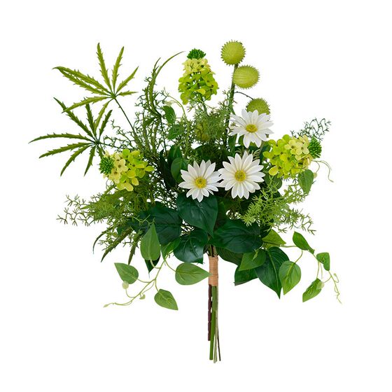 Artificial flower small fresh green pine needles bouquet