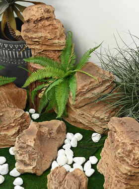 仿真千层石头摆件造景室内景观石