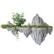 New Chinese style indoor wall hanging decorative rockery ornaments