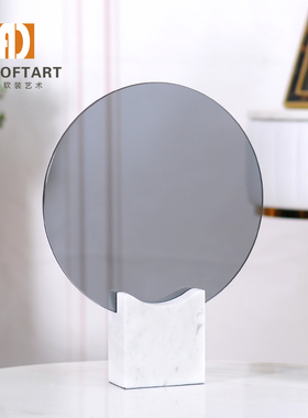 轻奢风大理石现代简约样板房软装