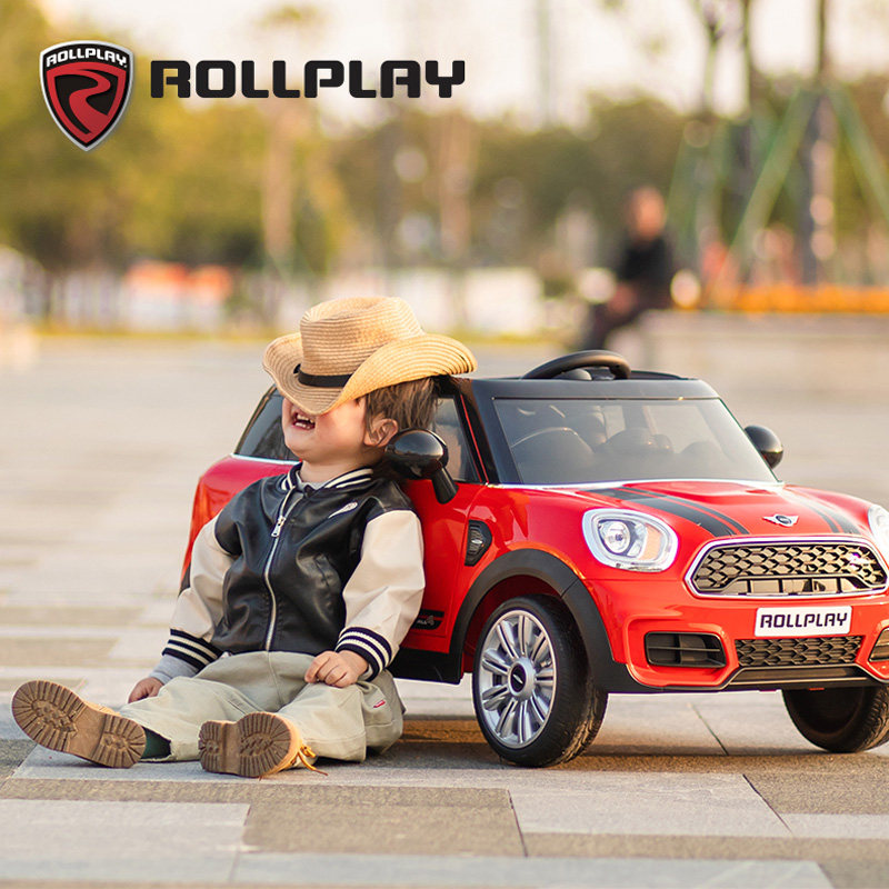 rollplay如雷儿童电动宝马遥控车 rollplay儿童电动车