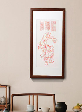 朱砂手绘玄关挂画钟馗神像