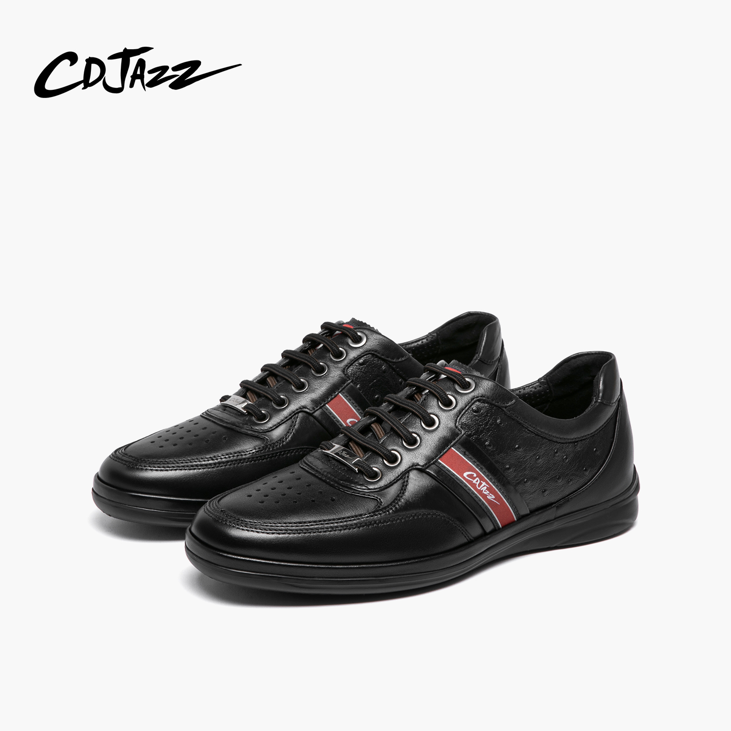 【断码捡漏】CDJAZZ卡地爵士男鞋真皮透气休闲鞋增高运动跑步鞋男 - 图1