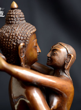 纯铜佛像尼泊尔手工