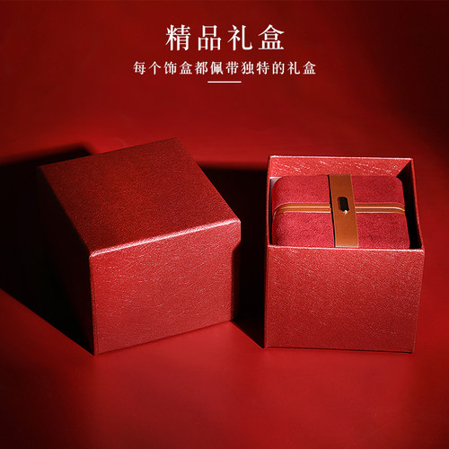 高档轻奢戒指盒圆角按扣吊坠盒小众设计手链手表盒项链首饰收纳盒 - 图2