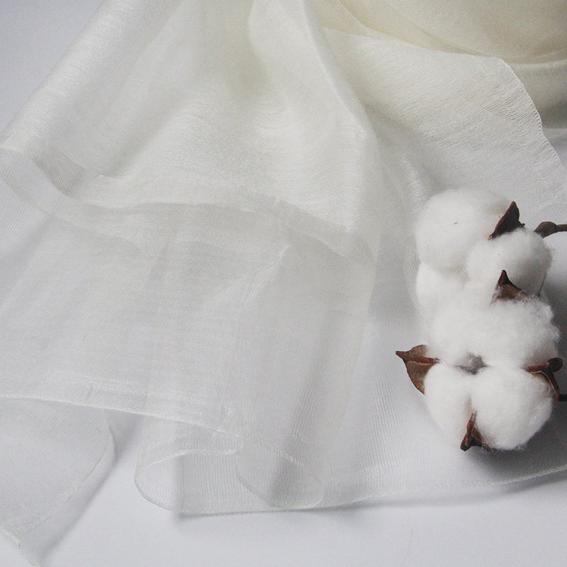 真丝羊毛双层混纺秋冬植物染草木染专用丝巾长巾披肩围巾纯白天然,淘宝优惠券,粉丝福利购,淘宝优惠卷