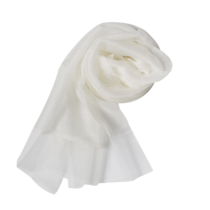 真丝羊毛双层混纺秋冬植物染草木染专用丝巾长巾披肩围巾纯白天然,淘宝优惠券,粉丝福利购,淘宝优惠卷