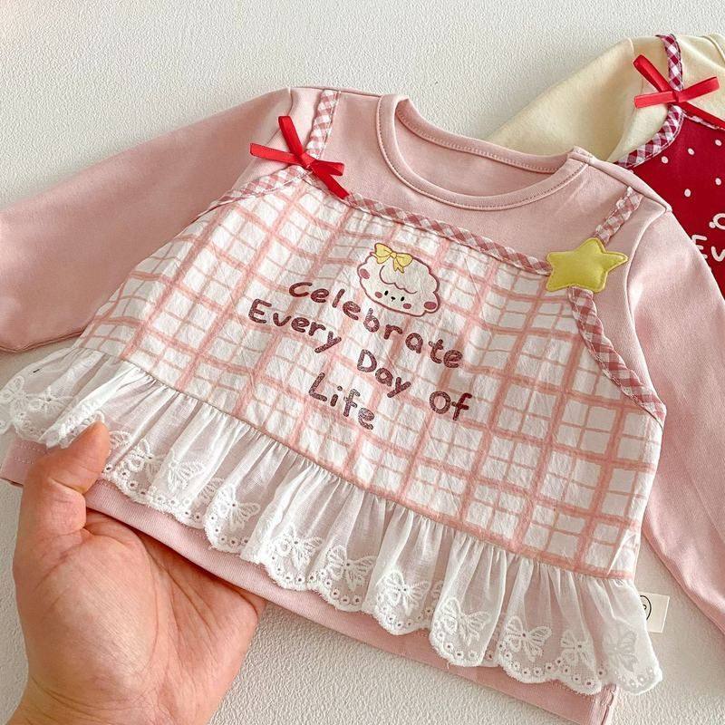 贴布春季2026卡通宝宝时尚洋气上衣假两件图案年卫衣女宝宝新款潮,淘宝优惠券,粉丝福利购,淘宝优惠卷