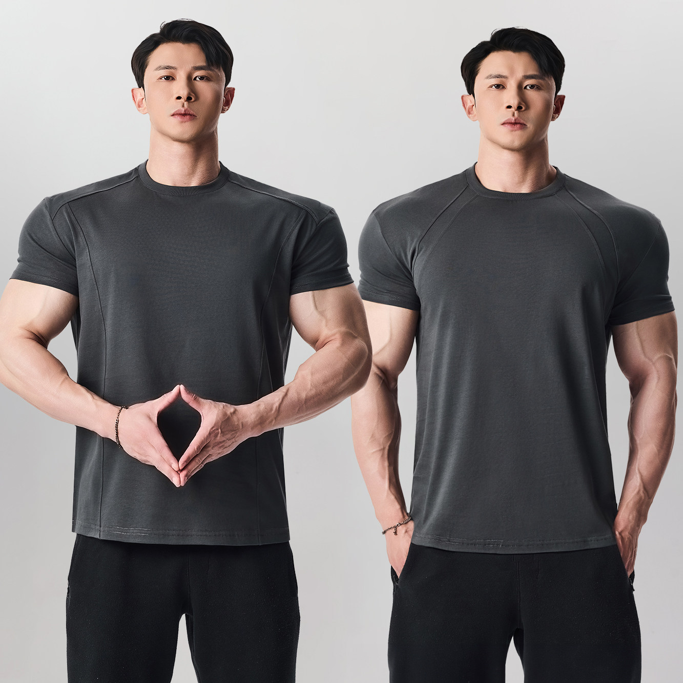 【7A级抑菌凉感科技棉T】GD美式运动健身训练BOXY圆领短袖T恤打底,淘宝优惠券,粉丝福利购,淘宝优惠卷