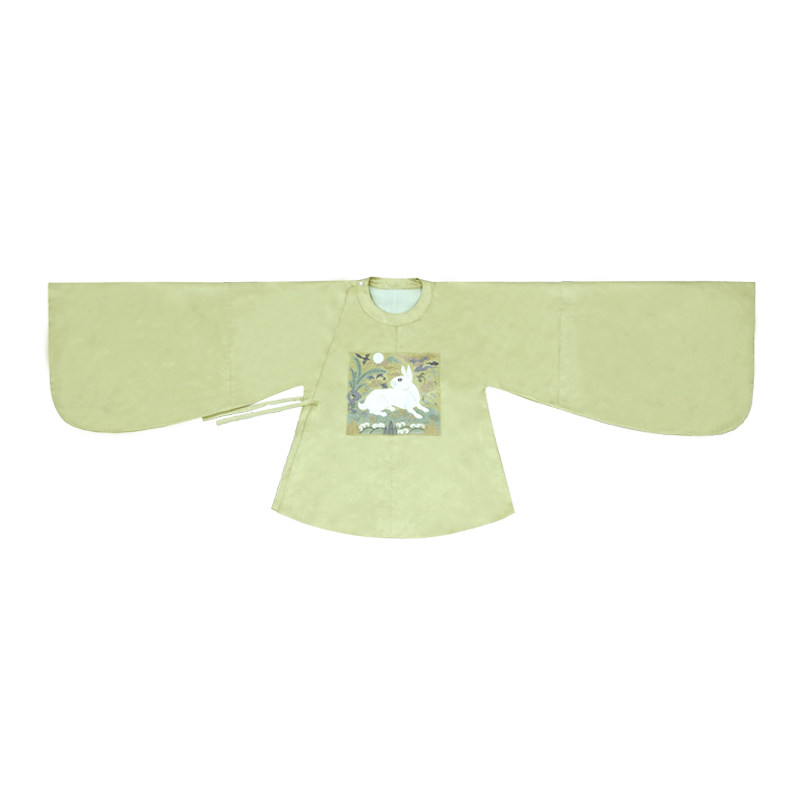 【上遥居】兔卯卯 明女秋冬绿绣花圆领兔补印花纱马面 限时折扣,淘宝优惠券,粉丝福利购,淘宝优惠卷