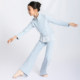 Sansha Sansha Children's Dance Jacket Autumn and Winter Warm Exercise Wear Top Lace Spliced ​​Pants Suit